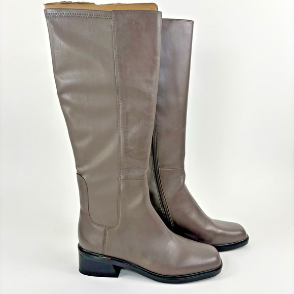 Franco Sarto Women's Giselle Tall Medium Shaft Boot Castagno Leather Size 9W - Picture 1 of 16